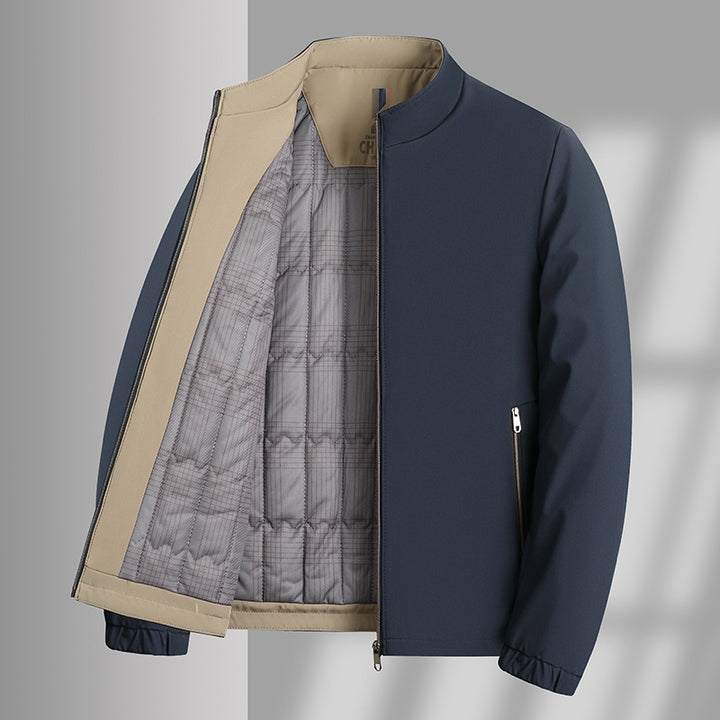 Herren isolierte Übergangsjacke mit praktischem Stehkragen Echoarchiv
