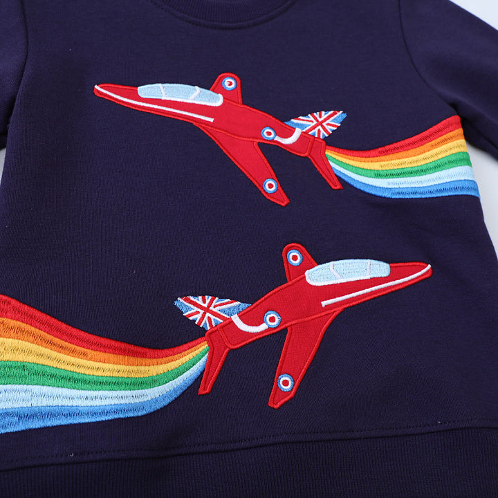 Jungen Sweatshirt mit aufregendem Flugzeug-Design Echo Archiv