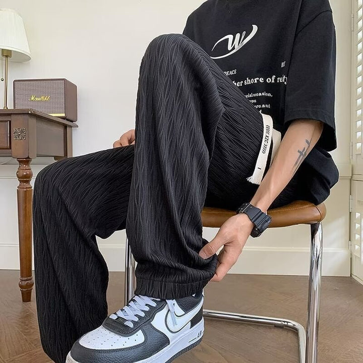 Damen Bequeme und modische Relaxed-Fit Stoffhose Echoarchiv