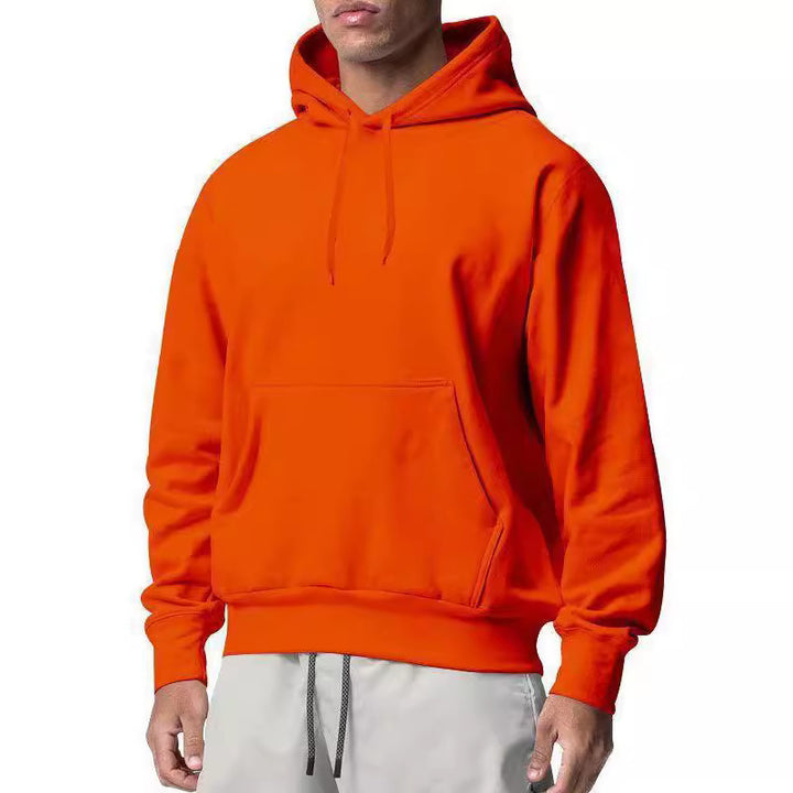 Herren klassischer Kapuzenpullover mit Kängurutasche und atmungsaktivem Material Echoarchiv