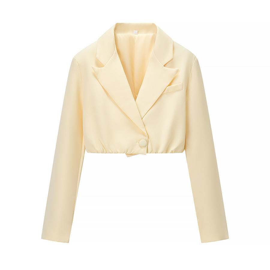 Damen zweiteiliges Corsage-Set mit cropped Blazer und konturierter Korsage – Valéne