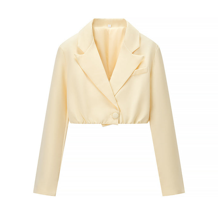 Damen zweiteiliges Corsage-Set mit cropped Blazer und konturierter Korsage – Valéne