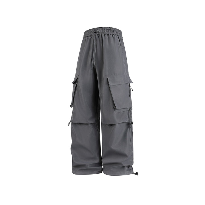 Herren Baggy‑Cargohose im Tech‑Utility‑Stil mit elastischem Tunnelzugbund, großen Klappfächern und Zipper‑Details Echo Archiv