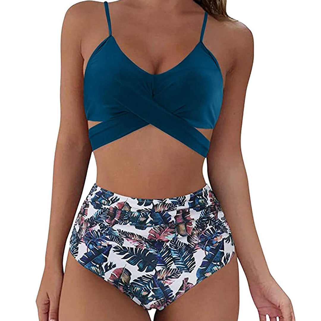 Damen Crop-Top Bikini-Set mit geflochtenem Design Echo Archiv