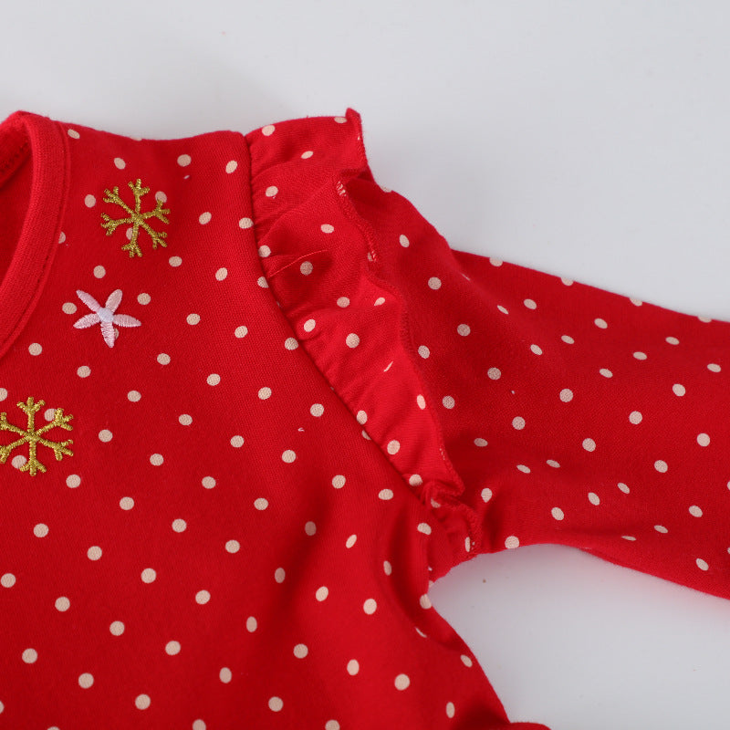 Mädchen Freizeitkleid mit festlichem Rentier-Design Echo Archiv
