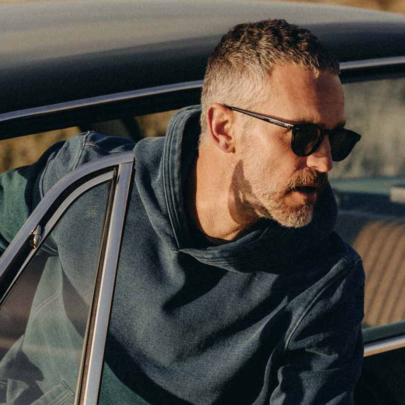 Herren lässiger Kapuzenpullover aus weichem Baumwollmix Echoarchiv