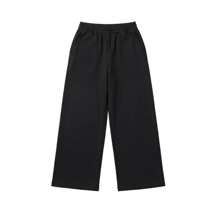 Damen Wide‑Leg Relaxhose mit hohem Komfortbund, seitlichen Eingrifftaschen und weichem Fleece-Innenfutter – Avélisse