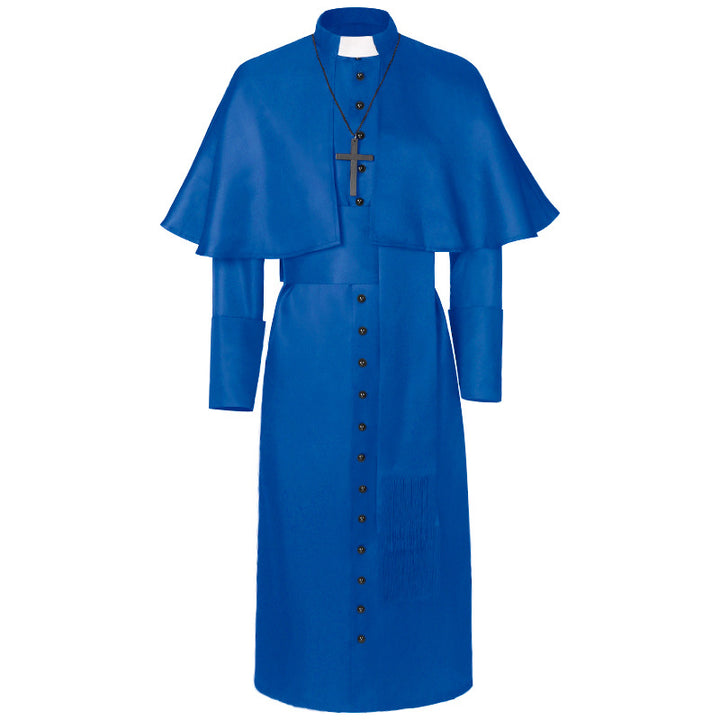 Damen nan eleganter Maxicape-Mantel mit gestuften Schultercapes und Stehkragen Echo Archiv