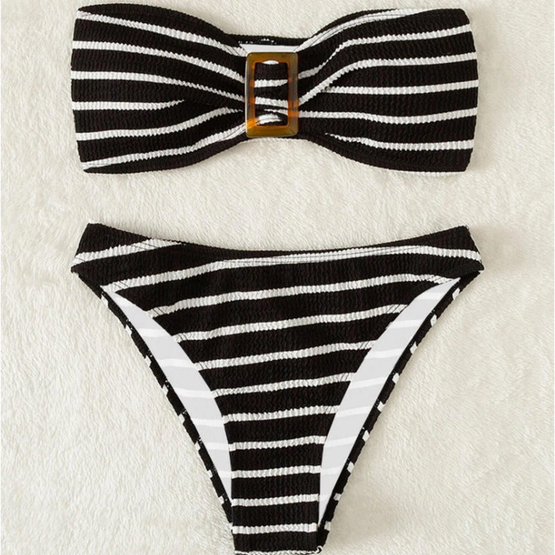 Damen Bandeau-Bikini-Set mit elegantem Schleifendetail Echo Archiv