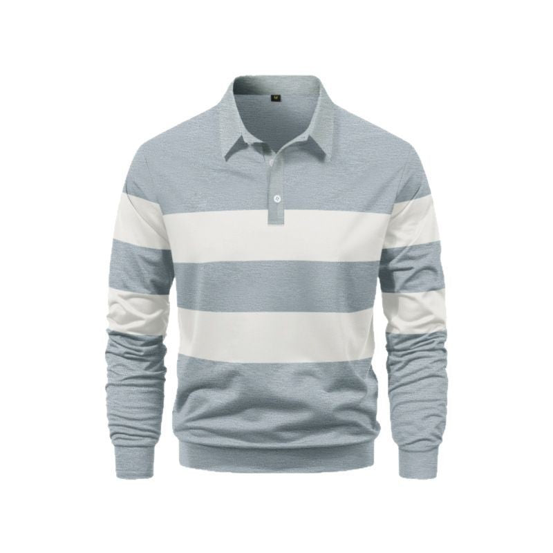 Herren Polo-Shirt mit sportlichem Streifen-Design Echoarchiv