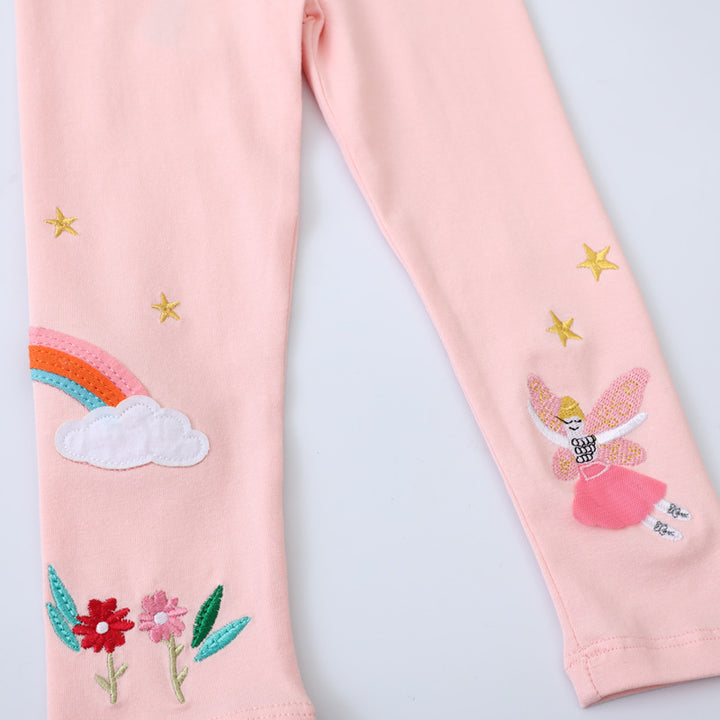 Mädchen Leggings mit verspieltem Feen- und Regenbogen-Design Echo Archiv