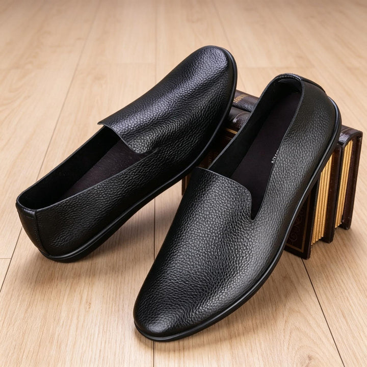 Herren Elegante Ledermokassins Echoarchiv