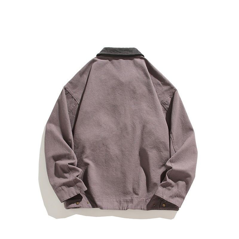 Herren robuste Freizeitjacke mit hohem Kragen und praktischen Taschen Echoarchiv