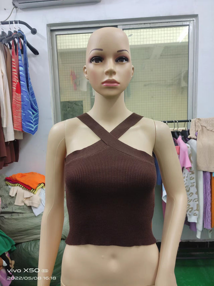 Damen Crop-Top mit schickem Kreuz-Trägerdesign Echo Archiv