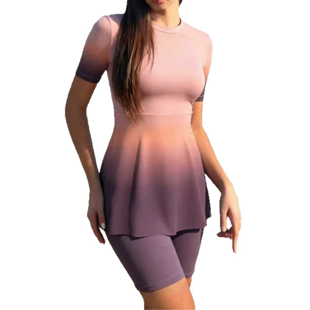Damen modischer UV-Schutz-Badeanzug mit peplum Design Echo Archiv