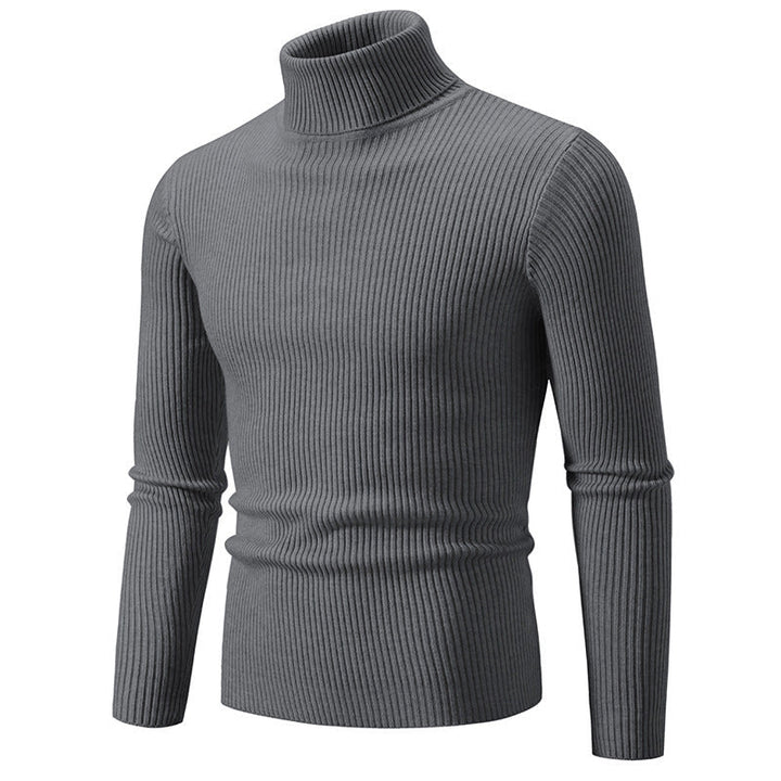 Herren feiner Rollkragenpullover aus langlebigem Strickmaterial Echoarchiv