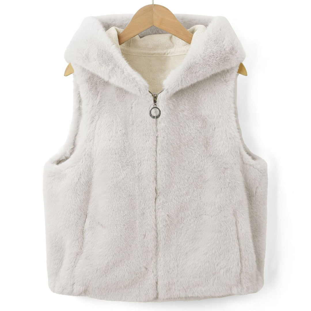 Damen Fleece-Weste mit Kapuze Echo Archiv
