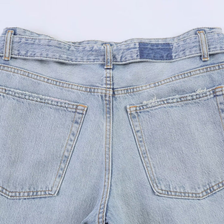 Damen weite Jeans im modernen Schnitt mit hohen Seitenöffnungen Echo Archiv