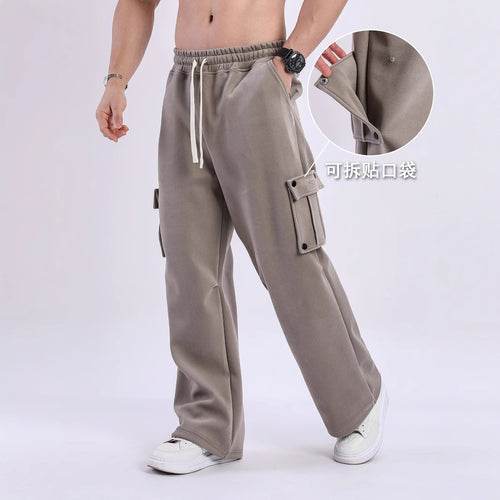 Herren Cargo-Jogginghosen mit seitlichen Taschen und elastischem Bund Echoarchiv