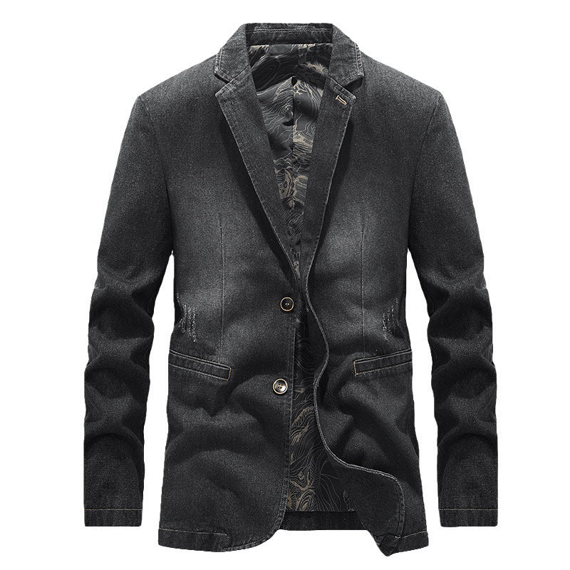 Herren Modische Denim Blazer Echo Archiv
