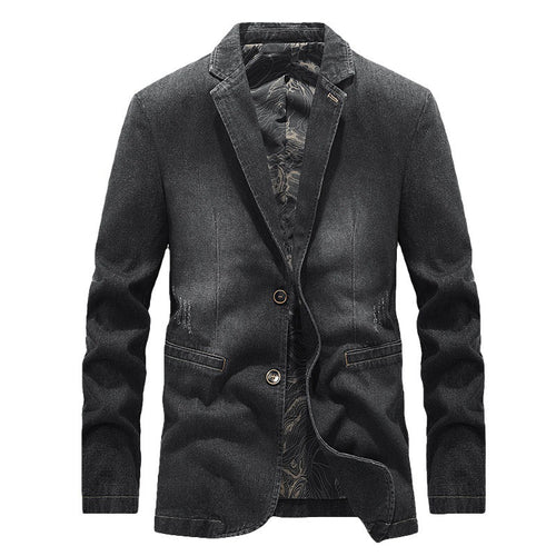 Herren Modische Denim Blazer Echo Archiv