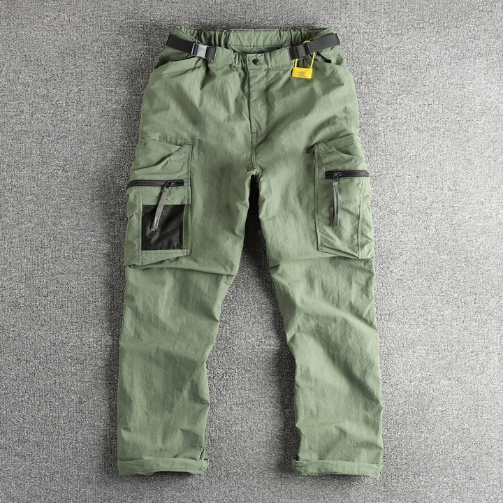 Herren Cargo-Hose mit multifunktionalen Taschen und verstellbarem Bund Echoarchiv