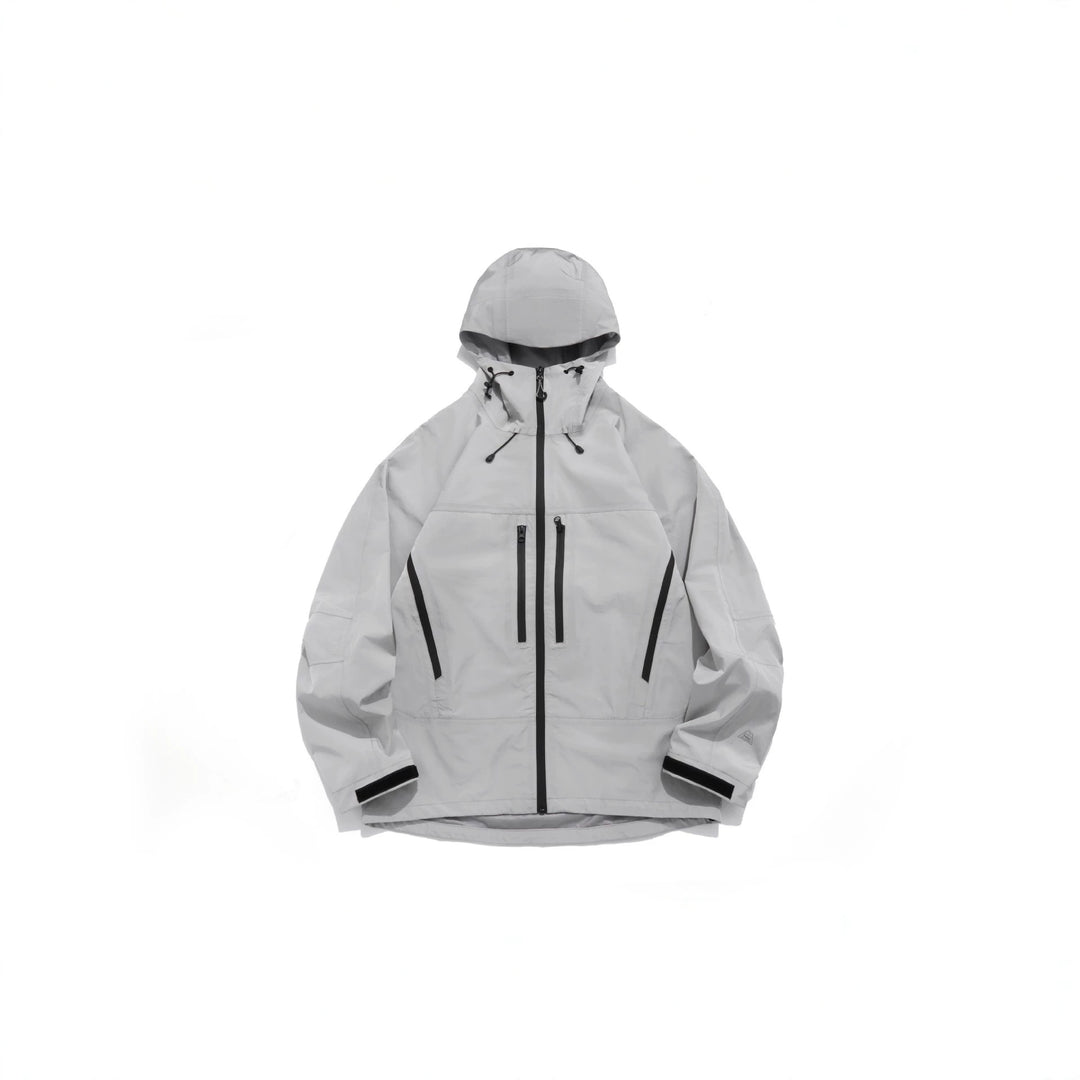 Unisex Technische Kapuzen-Outdoorjacke mit getapten Reißverschlüssen Echoarchiv