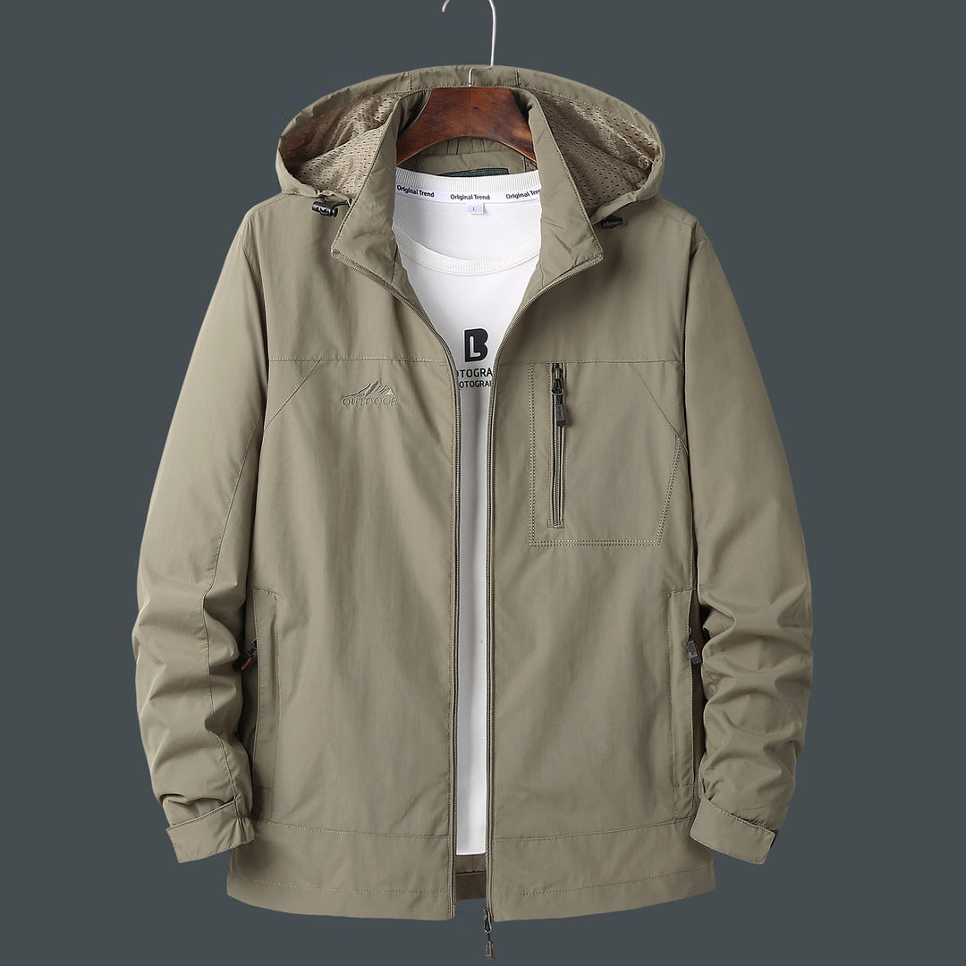 Herren Technische Outdoorjacke mit verstellbarer Kapuze Echo Archiv