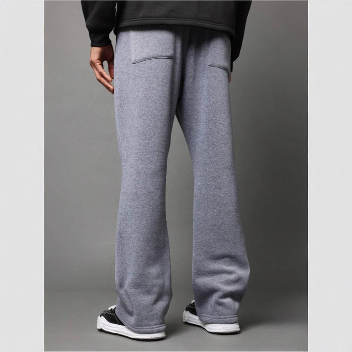 Herren locker geschnittene Jogginghose mit geradem Bein und elastischem Kordelbund – Sorevano