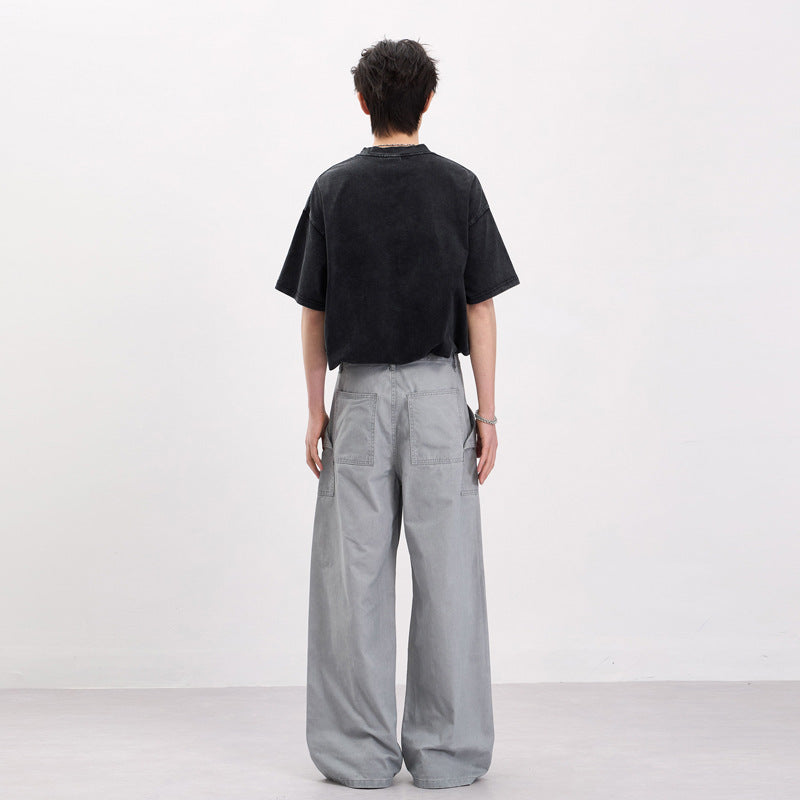 Herren Baggy-Cargohose im Workwear-Stil mit großen aufgesetzten Taschen und Zipper-Details Echo Archiv