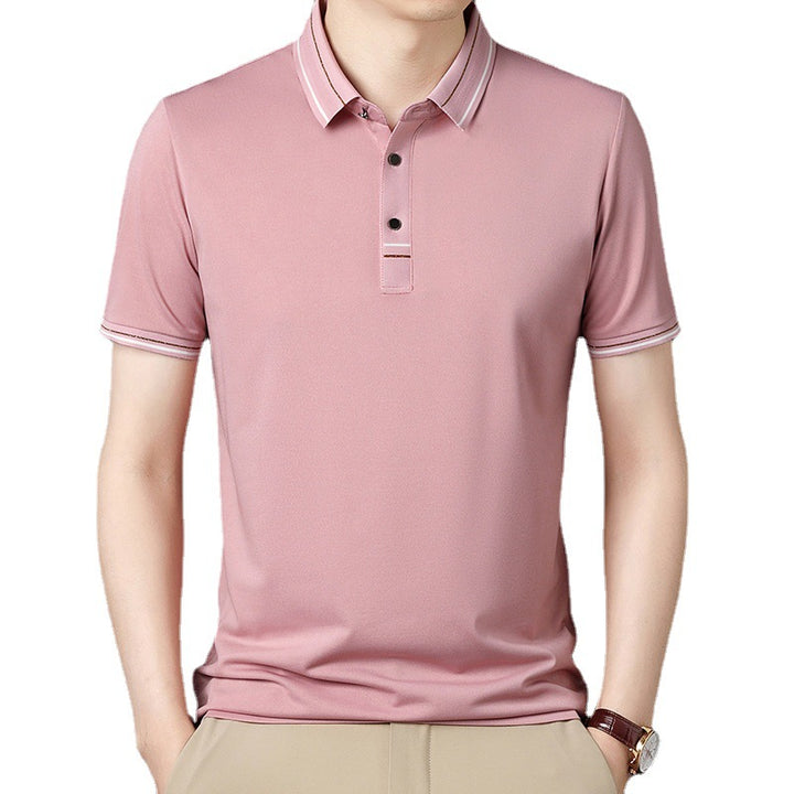Herren modernes Polohemd mit strukturiertem Material und eleganten Akzenten Echoarchiv