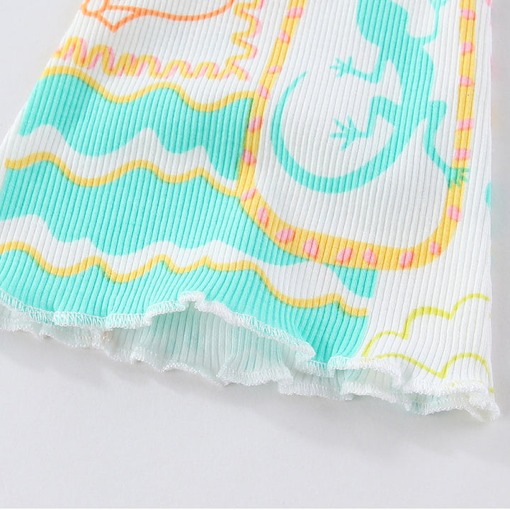 Mädchen Leggings mit buntem Strandmotiv Echo Archiv