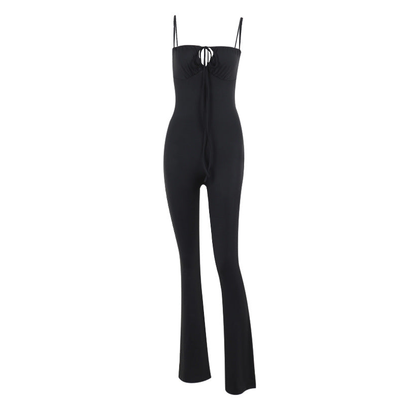 Damen Figurbetonter Jumpsuit mit raffinierter Schnürung Echo Archiv