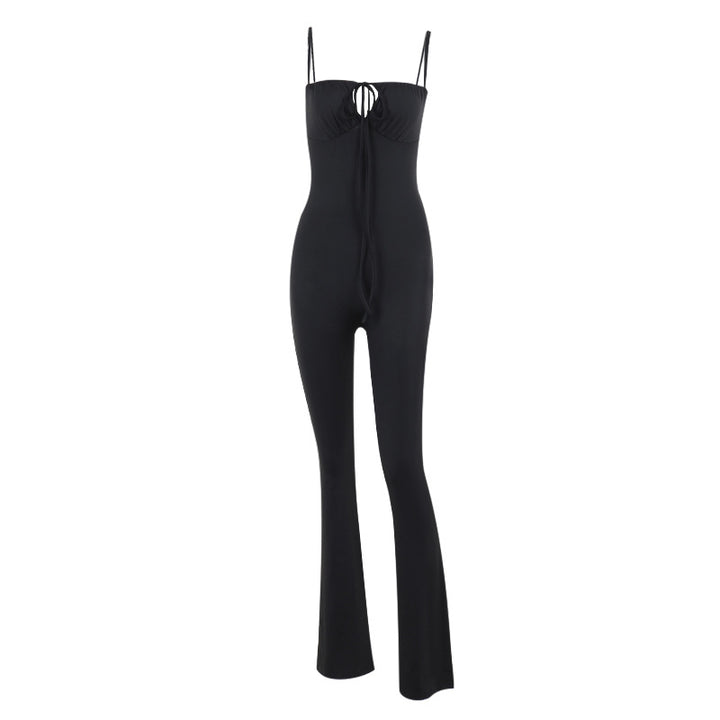 Damen Figurbetonter Jumpsuit mit raffinierter Schnürung Echo Archiv