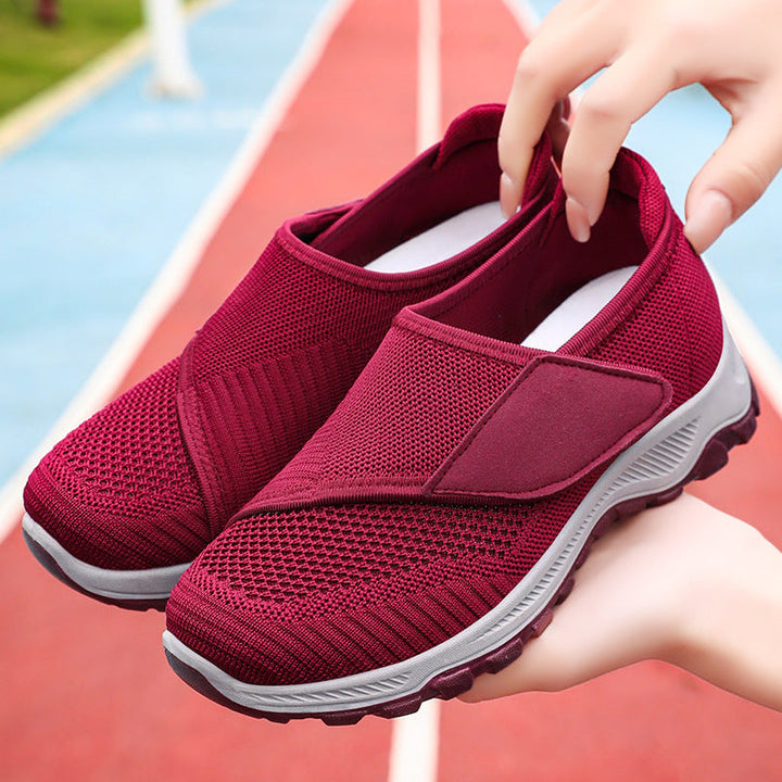 Damen Atmungsaktive Slip-On-Sneakers Echo Archiv