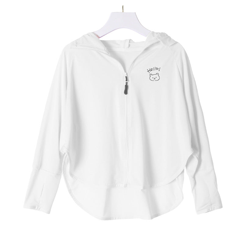 Mädchen multifunktionale UV-Schutzjacke mit Kapuze Echo Archiv