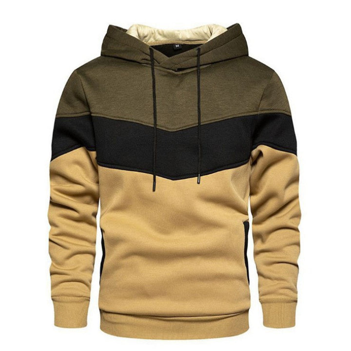 Herren Sport Hoodie mit geometrischem Farbdesign Echoarchiv