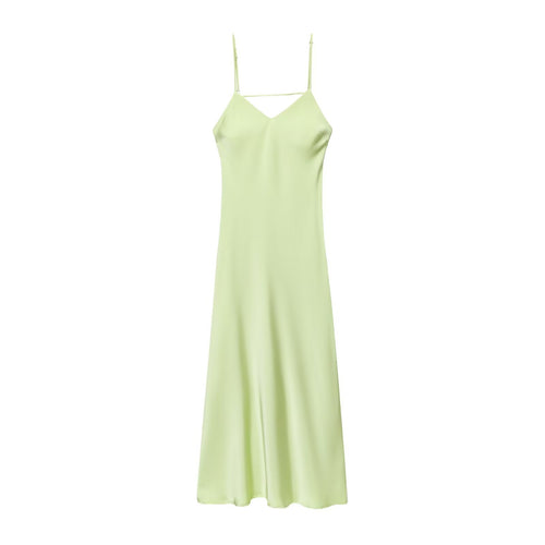 Damen Sommerliches Spaghettiträgerkleid mit schmeichelndem Schnitt und fließendem Stoff Echo Archiv