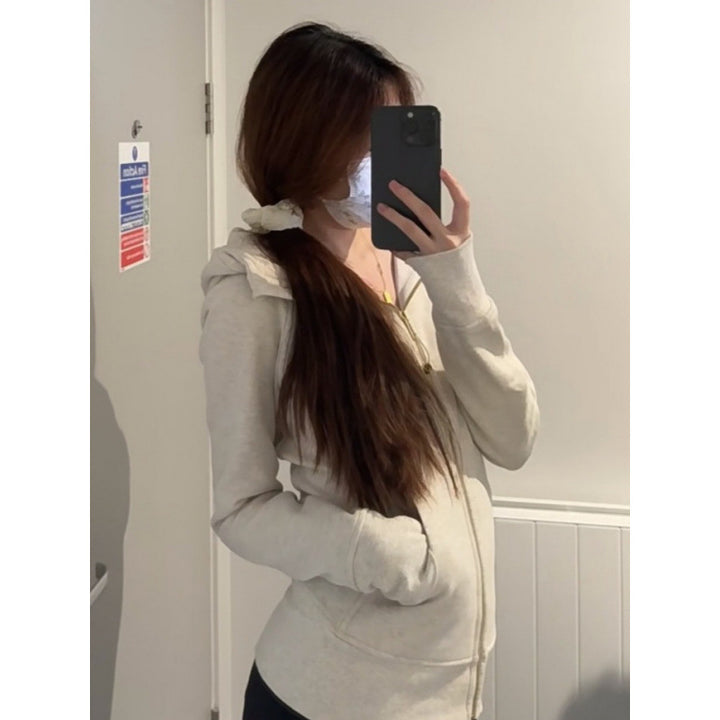 Damen Sportlicher Hoodie Echo Archiv