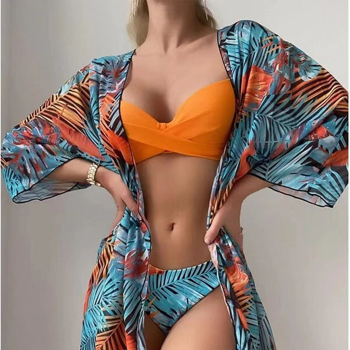 Damen Strandkimono mit floralem Design Echo Archiv