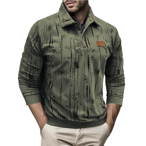 Herren sportlicher Pullover mit modischem Stehkragen Echoarchiv