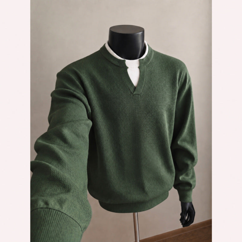 Herren Hochwertiger Strickpullover Echo Archiv