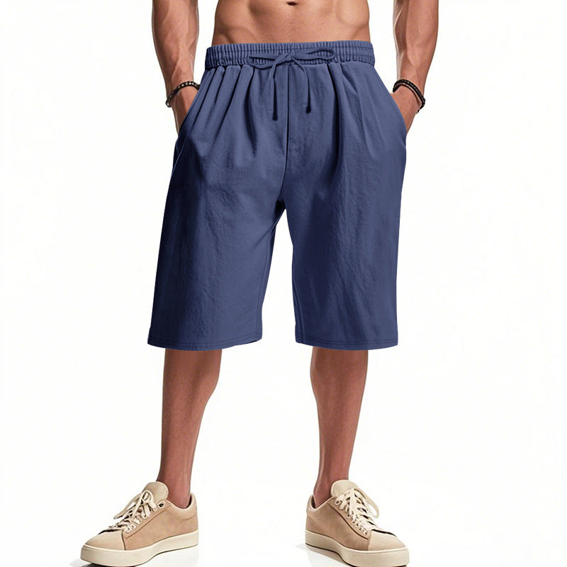 Herren nan lässige Bermudashorts aus Baumwollmix mit elastischem Bund Kordelzug und Seitentaschen Echo Archiv