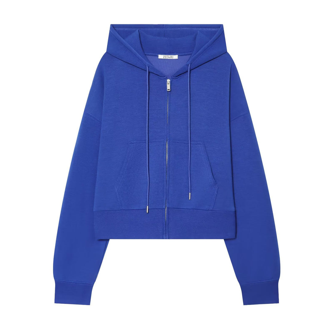 Damen Weite High‑Waist Jersey-Hose mit Tunnelzug und weitem Bein Echo Archiv