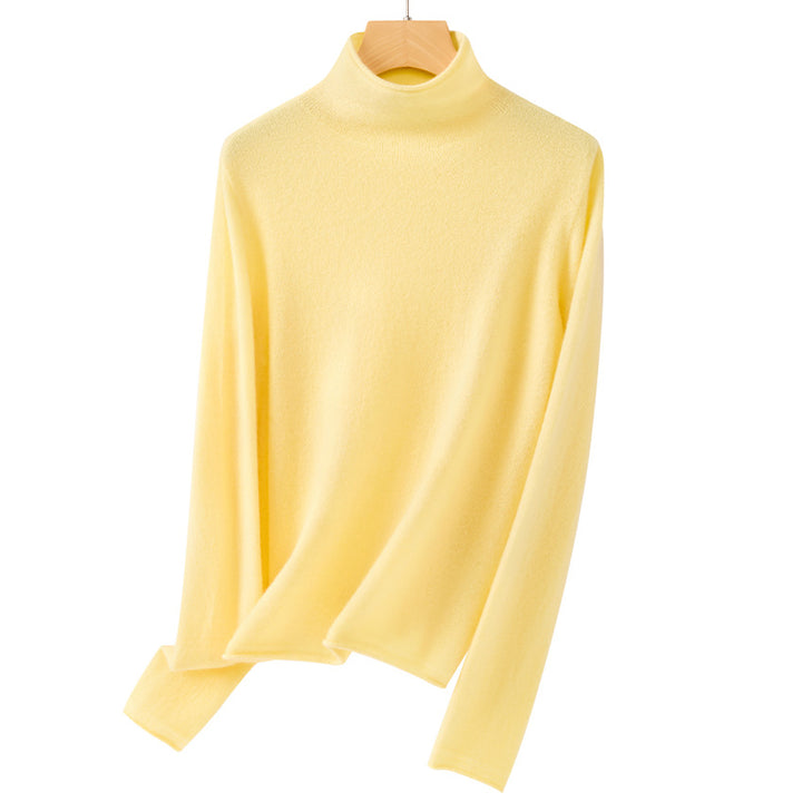 Damen Feiner Rollkragenpullover aus ultraleichtem Feinstrick mit schlanker Silhouette Echoarchiv