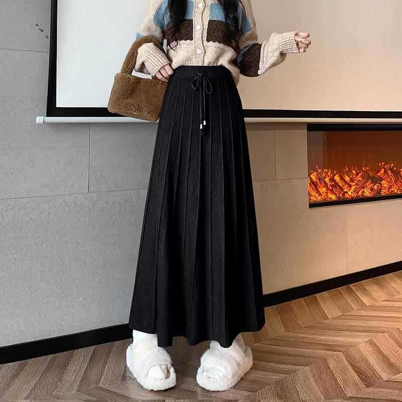 Damen Eleganter und fließender Maxirock Echo Archiv