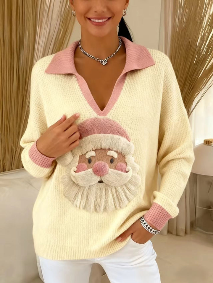 Damen Verspielter Pullover mit Weihnachtsmotiv Echo Archiv