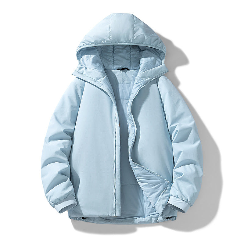 Herren Gefütterte Thermo-Winterjacke mit Kapuze, winddichter Shell und elastischen Bündchen Echo Archiv
