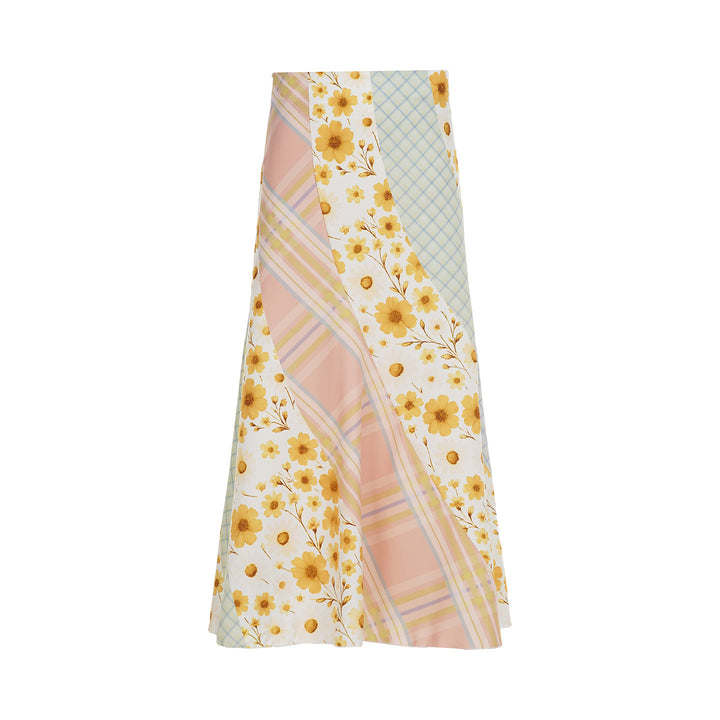 Damen Maxirock mit floralem Design und verspielten Farben Echo Archiv