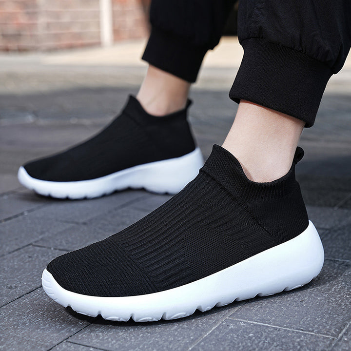 Unisex Elastischer Strick-Slipper mit nahtlosem Schaft und ergonomischer Leichtsohle Echoarchiv